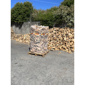 Bgebrnde i runde net, 2,0 skrm lst pakket, svarende til 1,35 stbl. rm